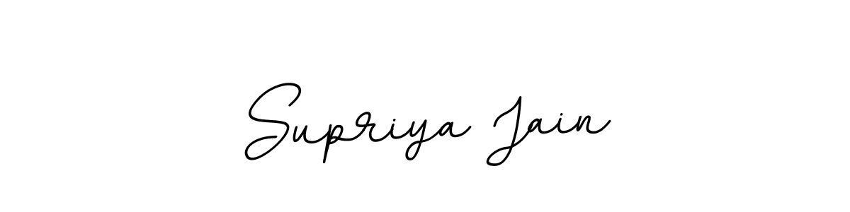 if you are searching for the best signature style for your name Supriya Jain. so please give up your signature search. here we have designed multiple signature styles  using BallpointsItalic-DORy9. Supriya Jain signature style 11 images and pictures png