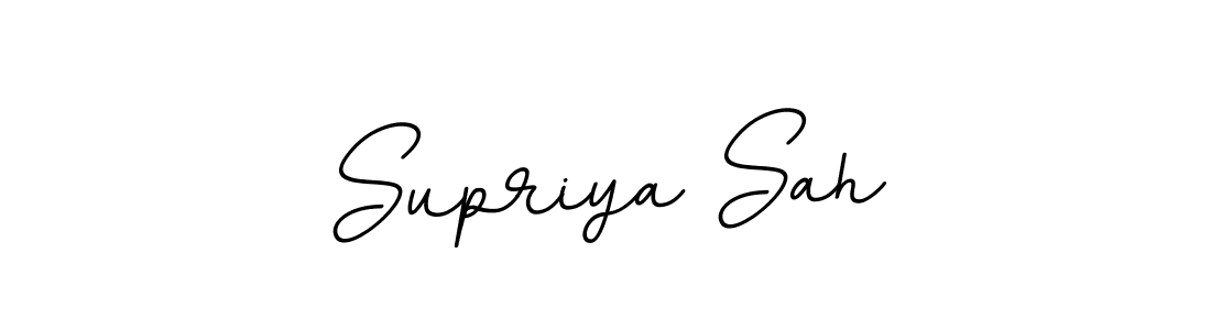 How to make Supriya Sah name signature. Use BallpointsItalic-DORy9 style for creating short signs online. This is the latest handwritten sign. Supriya Sah signature style 11 images and pictures png