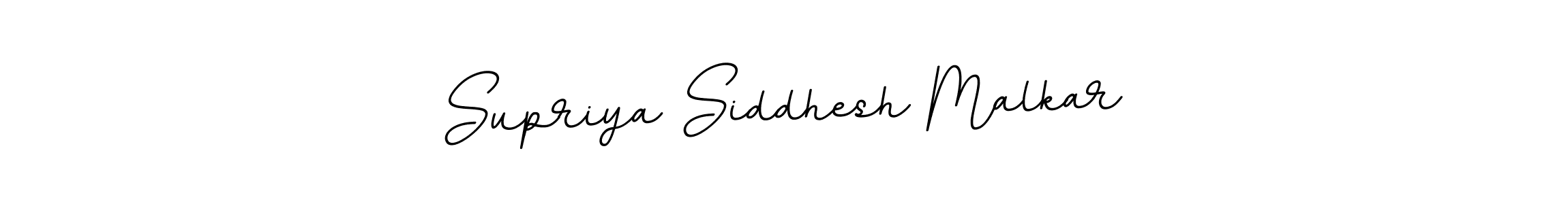 Make a beautiful signature design for name Supriya Siddhesh Malkar. With this signature (BallpointsItalic-DORy9) style, you can create a handwritten signature for free. Supriya Siddhesh Malkar signature style 11 images and pictures png