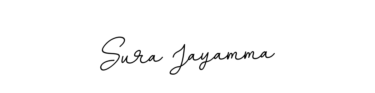 if you are searching for the best signature style for your name Sura Jayamma. so please give up your signature search. here we have designed multiple signature styles  using BallpointsItalic-DORy9. Sura Jayamma signature style 11 images and pictures png