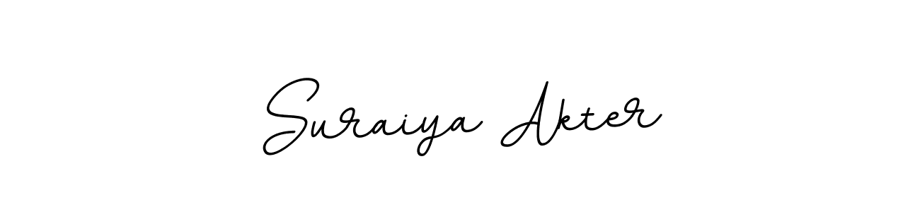 You should practise on your own different ways (BallpointsItalic-DORy9) to write your name (Suraiya Akter) in signature. don't let someone else do it for you. Suraiya Akter signature style 11 images and pictures png