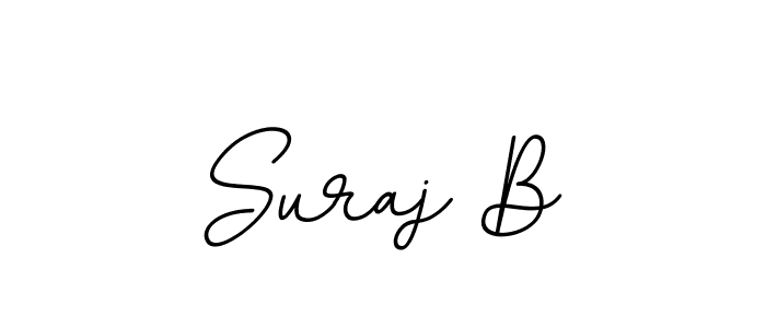 How to make Suraj B name signature. Use BallpointsItalic-DORy9 style for creating short signs online. This is the latest handwritten sign. Suraj B signature style 11 images and pictures png