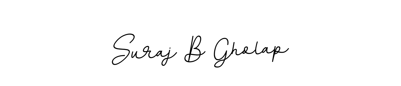 if you are searching for the best signature style for your name Suraj B Gholap. so please give up your signature search. here we have designed multiple signature styles  using BallpointsItalic-DORy9. Suraj B Gholap signature style 11 images and pictures png