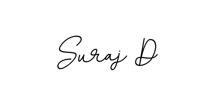 Use a signature maker to create a handwritten signature online. With this signature software, you can design (BallpointsItalic-DORy9) your own signature for name Suraj D. Suraj D signature style 11 images and pictures png