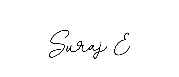How to make Suraj E name signature. Use BallpointsItalic-DORy9 style for creating short signs online. This is the latest handwritten sign. Suraj E signature style 11 images and pictures png