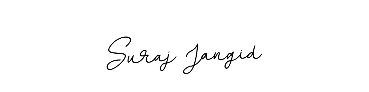Use a signature maker to create a handwritten signature online. With this signature software, you can design (BallpointsItalic-DORy9) your own signature for name Suraj Jangid. Suraj Jangid signature style 11 images and pictures png