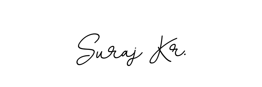 How to make Suraj Kr. name signature. Use BallpointsItalic-DORy9 style for creating short signs online. This is the latest handwritten sign. Suraj Kr. signature style 11 images and pictures png