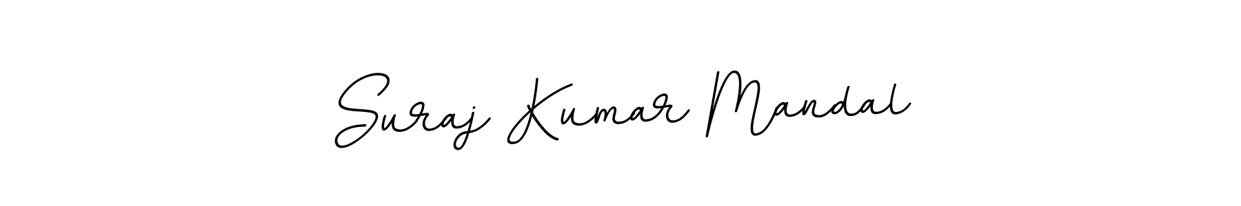 Use a signature maker to create a handwritten signature online. With this signature software, you can design (BallpointsItalic-DORy9) your own signature for name Suraj Kumar Mandal. Suraj Kumar Mandal signature style 11 images and pictures png