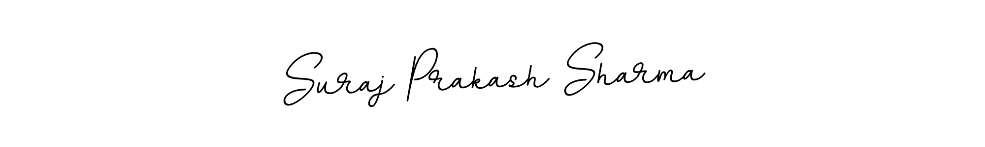 This is the best signature style for the Suraj Prakash Sharma name. Also you like these signature font (BallpointsItalic-DORy9). Mix name signature. Suraj Prakash Sharma signature style 11 images and pictures png