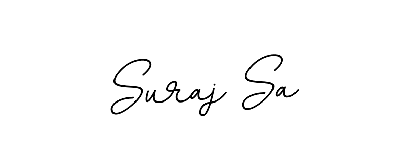 You should practise on your own different ways (BallpointsItalic-DORy9) to write your name (Suraj Sa) in signature. don't let someone else do it for you. Suraj Sa signature style 11 images and pictures png