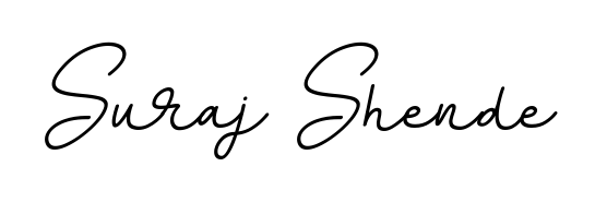Create your official email sign-off with Suraj Shende name in BallpointsItalic-DORy9 style. Crisp, clean, and perfectly legible across all screens. Suraj Shende signature style 11 images and pictures png