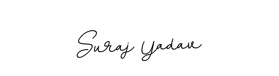 How to make Suraj Yadav name signature. Use BallpointsItalic-DORy9 style for creating short signs online. This is the latest handwritten sign. Suraj Yadav signature style 11 images and pictures png