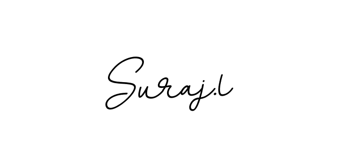 Use a signature maker to create a handwritten signature online. With this signature software, you can design (BallpointsItalic-DORy9) your own signature for name Suraj.l. Suraj.l signature style 11 images and pictures png