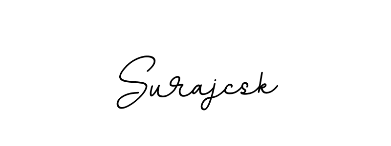 Design your own signature with our free online signature maker. With this signature software, you can create a handwritten (BallpointsItalic-DORy9) signature for name Surajcsk. Surajcsk signature style 11 images and pictures png