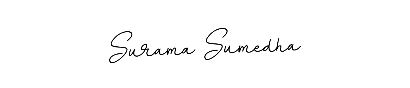 Surama Sumedha stylish signature style. Best Handwritten Sign (BallpointsItalic-DORy9) for my name. Handwritten Signature Collection Ideas for my name Surama Sumedha. Surama Sumedha signature style 11 images and pictures png