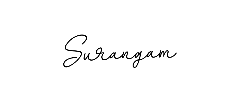 How to make Surangam signature? BallpointsItalic-DORy9 is a professional autograph style. Create handwritten signature for Surangam name. Surangam signature style 11 images and pictures png