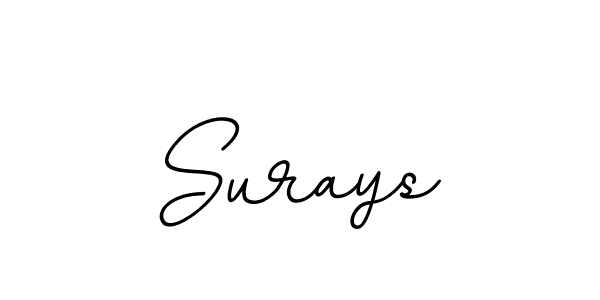 Design your own signature with our free online signature maker. With this signature software, you can create a handwritten (BallpointsItalic-DORy9) signature for name Surays. Surays signature style 11 images and pictures png