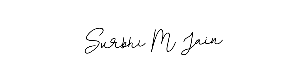 Surbhi M Jain stylish signature style. Best Handwritten Sign (BallpointsItalic-DORy9) for my name. Handwritten Signature Collection Ideas for my name Surbhi M Jain. Surbhi M Jain signature style 11 images and pictures png