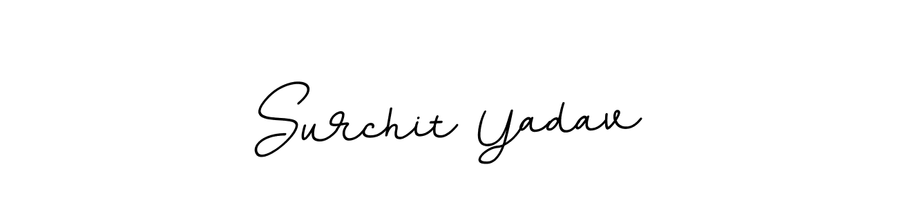 Make a beautiful signature design for name Surchit Yadav. With this signature (BallpointsItalic-DORy9) style, you can create a handwritten signature for free. Surchit Yadav signature style 11 images and pictures png