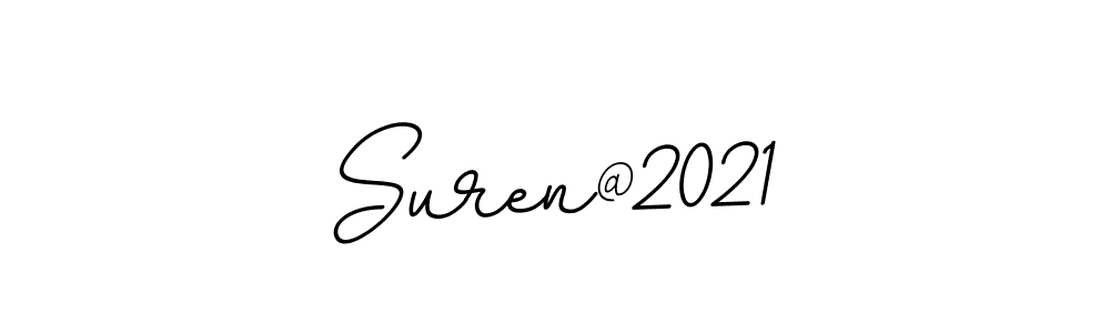 BallpointsItalic-DORy9 is a professional signature style that is perfect for those who want to add a touch of class to their signature. It is also a great choice for those who want to make their signature more unique. Get Suren@2021 name to fancy signature for free. Suren@2021 signature style 11 images and pictures png