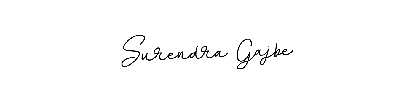 How to make Surendra Gajbe name signature. Use BallpointsItalic-DORy9 style for creating short signs online. This is the latest handwritten sign. Surendra Gajbe signature style 11 images and pictures png