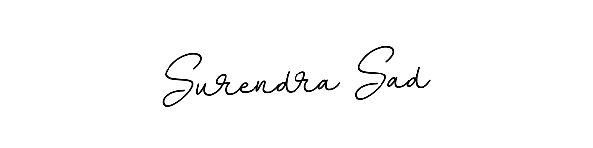 How to make Surendra Sad name signature. Use BallpointsItalic-DORy9 style for creating short signs online. This is the latest handwritten sign. Surendra Sad signature style 11 images and pictures png