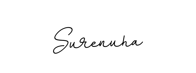 Create a beautiful signature design for name Surenuha. With this signature (BallpointsItalic-DORy9) fonts, you can make a handwritten signature for free. Surenuha signature style 11 images and pictures png