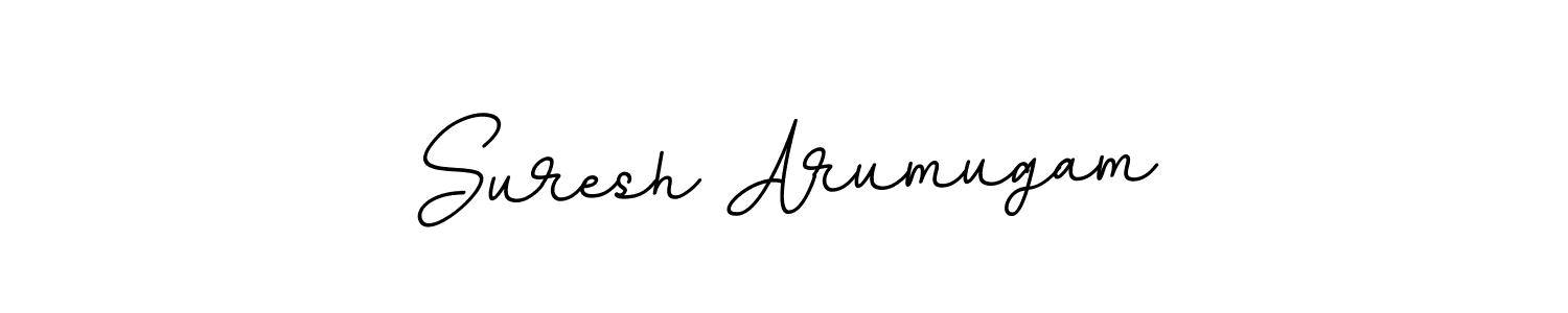 Use a signature maker to create a handwritten signature online. With this signature software, you can design (BallpointsItalic-DORy9) your own signature for name Suresh Arumugam. Suresh Arumugam signature style 11 images and pictures png