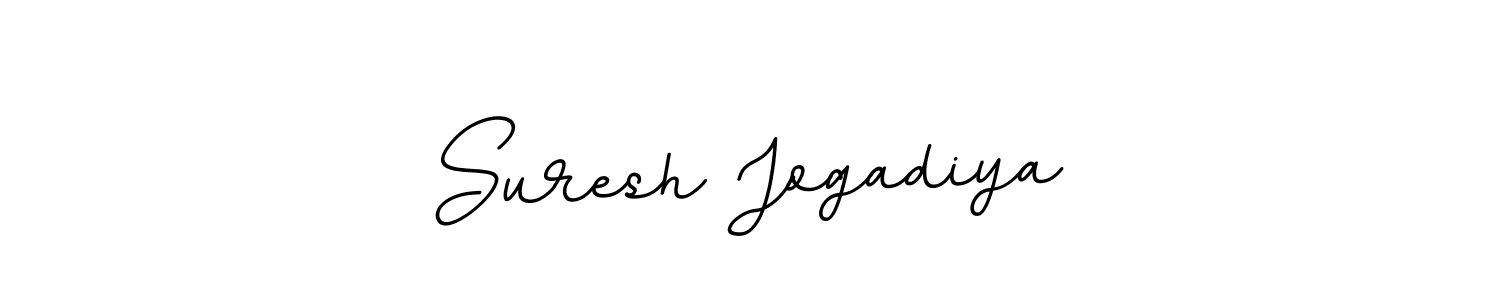 How to make Suresh Jogadiya name signature. Use BallpointsItalic-DORy9 style for creating short signs online. This is the latest handwritten sign. Suresh Jogadiya signature style 11 images and pictures png