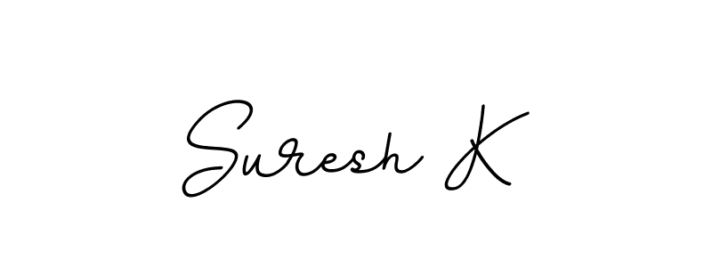 How to make Suresh K name signature. Use BallpointsItalic-DORy9 style for creating short signs online. This is the latest handwritten sign. Suresh K signature style 11 images and pictures png