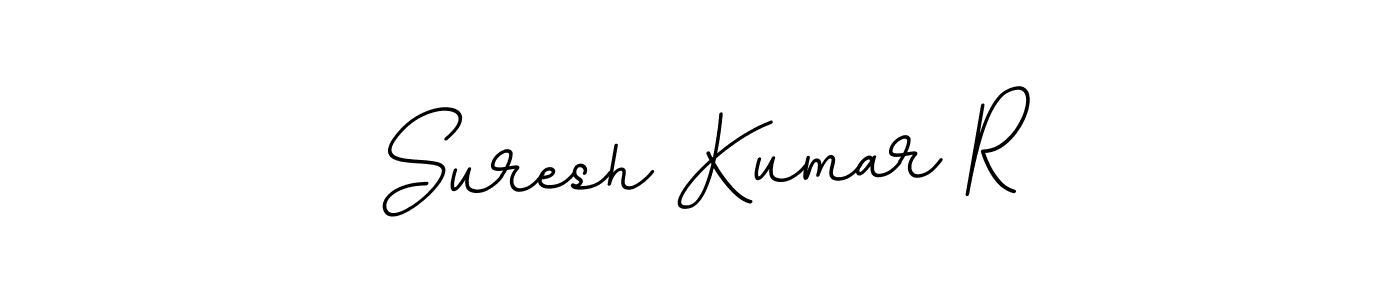How to make Suresh Kumar R name signature. Use BallpointsItalic-DORy9 style for creating short signs online. This is the latest handwritten sign. Suresh Kumar R signature style 11 images and pictures png