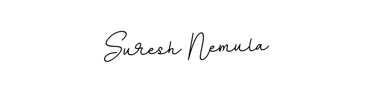 Make a beautiful signature design for name Suresh Nemula. With this signature (BallpointsItalic-DORy9) style, you can create a handwritten signature for free. Suresh Nemula signature style 11 images and pictures png