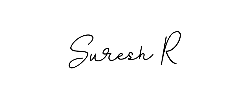 Use a signature maker to create a handwritten signature online. With this signature software, you can design (BallpointsItalic-DORy9) your own signature for name Suresh R. Suresh R signature style 11 images and pictures png