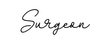 Discover how Surgeon looks in an executive cursive font (BallpointsItalic-DORy9). Perfect for legal documents, invoices, and certificates. Surgeon signature style 11 images and pictures png