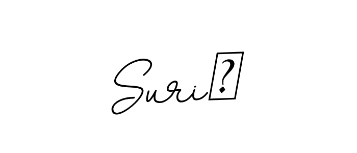 Create a beautiful signature design for name Suri❤. With this signature (BallpointsItalic-DORy9) fonts, you can make a handwritten signature for free. Suri❤ signature style 11 images and pictures png