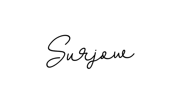 Make a beautiful signature design for name Surjow. With this signature (BallpointsItalic-DORy9) style, you can create a handwritten signature for free. Surjow signature style 11 images and pictures png