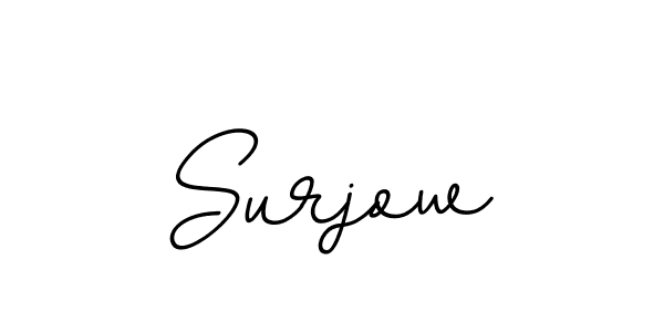 Similarly BallpointsItalic-DORy9 is the best handwritten signature design. Signature creator online .You can use it as an online autograph creator for name Surjow. Surjow signature style 11 images and pictures png