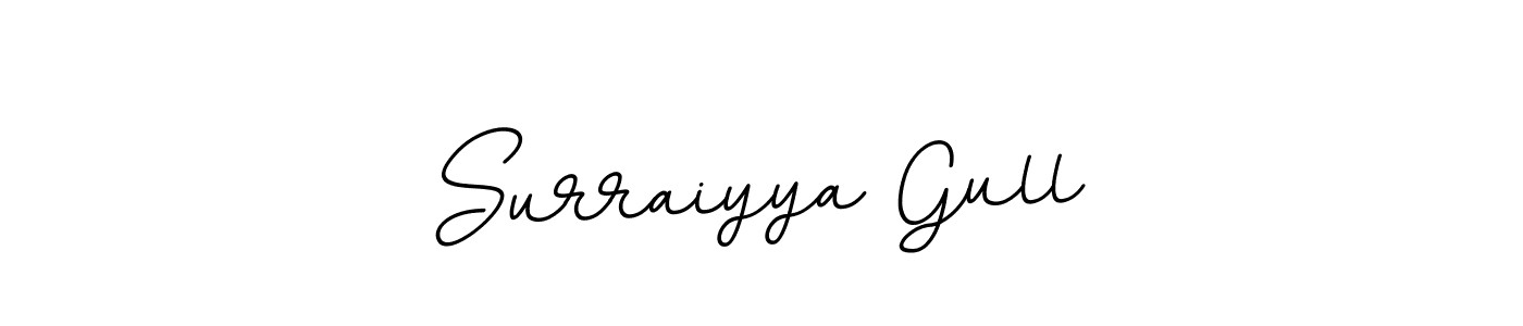 Use a signature maker to create a handwritten signature online. With this signature software, you can design (BallpointsItalic-DORy9) your own signature for name Surraiyya Gull. Surraiyya Gull signature style 11 images and pictures png
