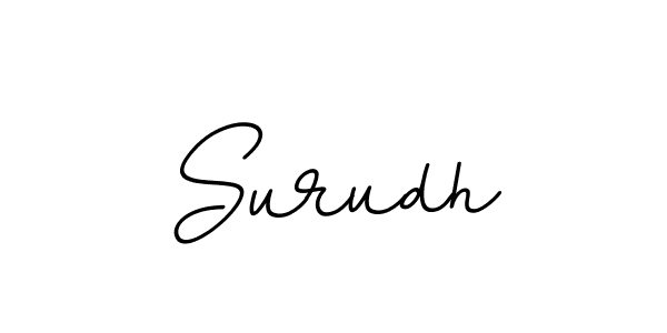 Create a beautiful signature design for name Surudh. With this signature (BallpointsItalic-DORy9) fonts, you can make a handwritten signature for free. Surudh signature style 11 images and pictures png