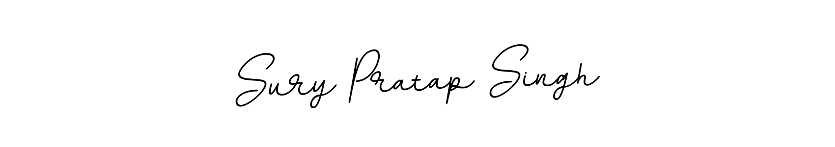 You should practise on your own different ways (BallpointsItalic-DORy9) to write your name (Sury Pratap Singh) in signature. don't let someone else do it for you. Sury Pratap Singh signature style 11 images and pictures png