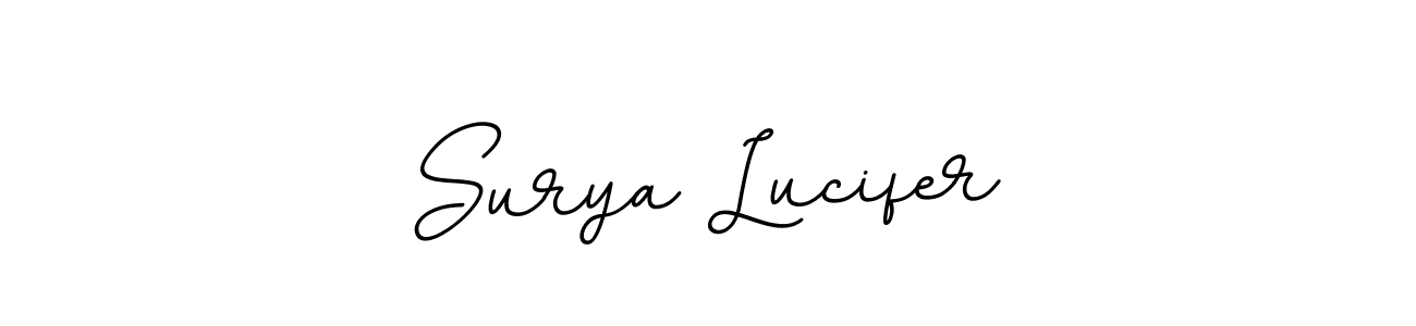 The best way (BallpointsItalic-DORy9) to make a short signature is to pick only two or three words in your name. The name Surya Lucifer include a total of six letters. For converting this name. Surya Lucifer signature style 11 images and pictures png