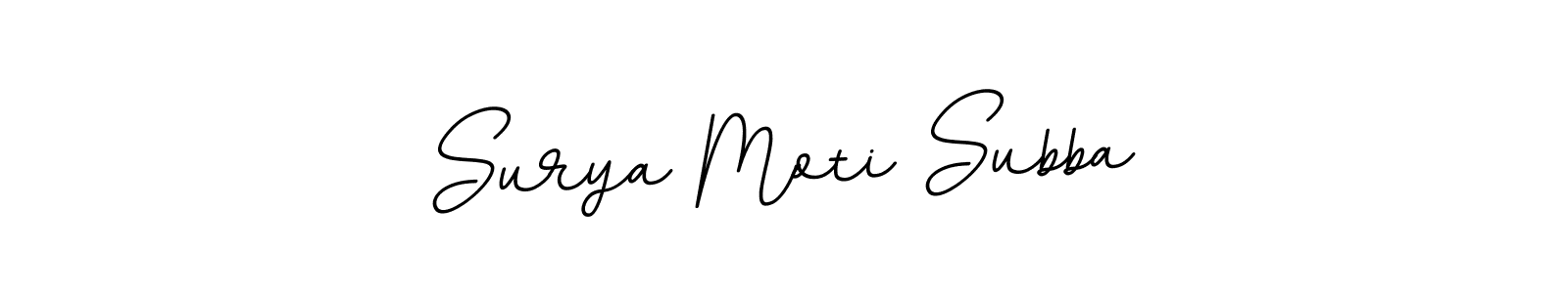 How to make Surya Moti Subba name signature. Use BallpointsItalic-DORy9 style for creating short signs online. This is the latest handwritten sign. Surya Moti Subba signature style 11 images and pictures png