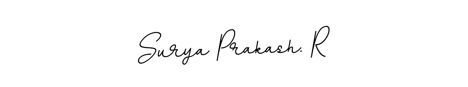 Surya Prakash. R stylish signature style. Best Handwritten Sign (BallpointsItalic-DORy9) for my name. Handwritten Signature Collection Ideas for my name Surya Prakash. R. Surya Prakash. R signature style 11 images and pictures png
