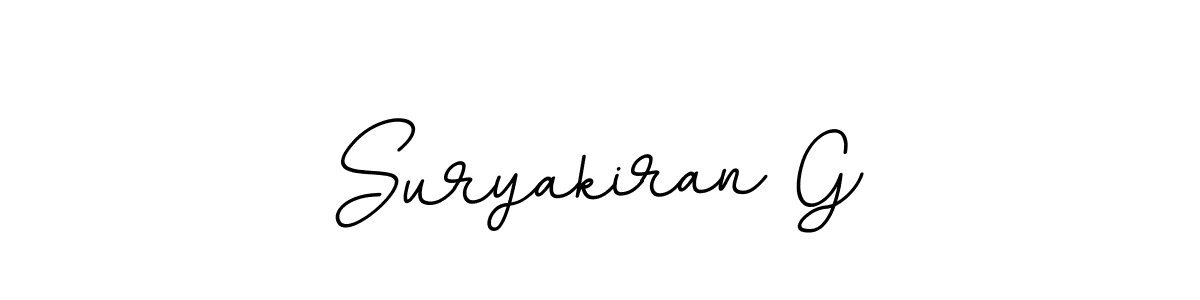 BallpointsItalic-DORy9 is a professional signature style that is perfect for those who want to add a touch of class to their signature. It is also a great choice for those who want to make their signature more unique. Get Suryakiran G name to fancy signature for free. Suryakiran G signature style 11 images and pictures png