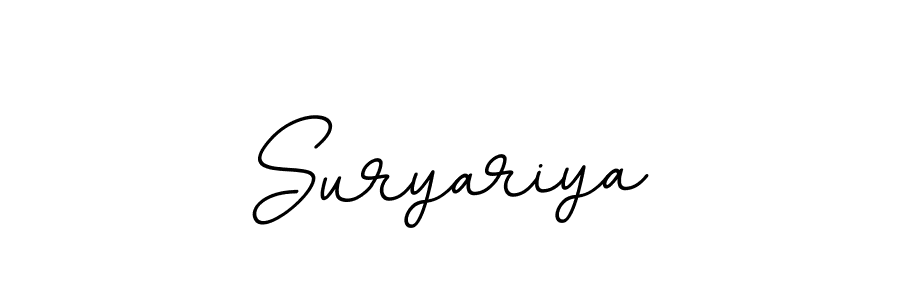 Similarly BallpointsItalic-DORy9 is the best handwritten signature design. Signature creator online .You can use it as an online autograph creator for name Suryariya. Suryariya signature style 11 images and pictures png