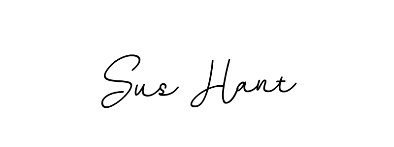 Use a signature maker to create a handwritten signature online. With this signature software, you can design (BallpointsItalic-DORy9) your own signature for name Sus Hant. Sus Hant signature style 11 images and pictures png