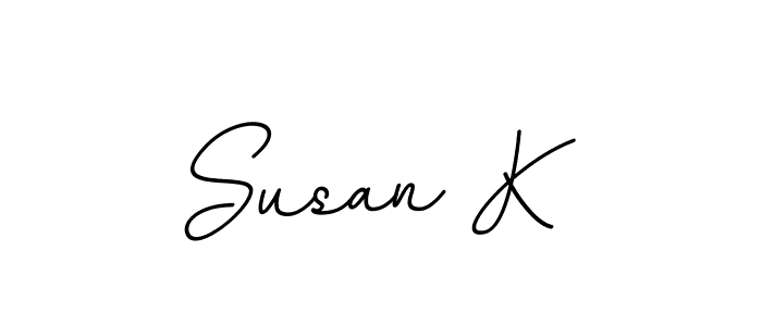 The best way (BallpointsItalic-DORy9) to make a short signature is to pick only two or three words in your name. The name Susan K include a total of six letters. For converting this name. Susan K signature style 11 images and pictures png