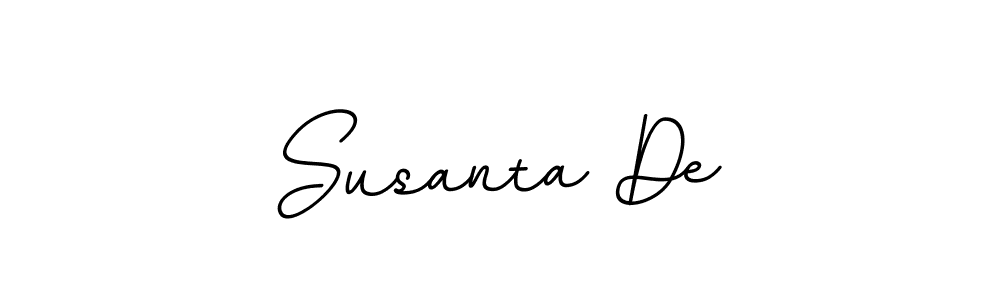 How to make Susanta De name signature. Use BallpointsItalic-DORy9 style for creating short signs online. This is the latest handwritten sign. Susanta De signature style 11 images and pictures png