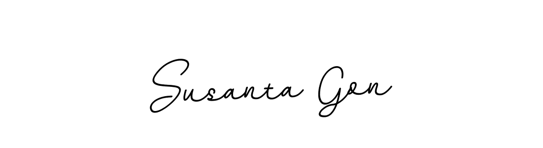 This is the best signature style for the Susanta Gon name. Also you like these signature font (BallpointsItalic-DORy9). Mix name signature. Susanta Gon signature style 11 images and pictures png