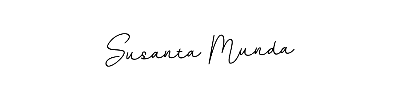 BallpointsItalic-DORy9 is a professional signature style that is perfect for those who want to add a touch of class to their signature. It is also a great choice for those who want to make their signature more unique. Get Susanta Munda name to fancy signature for free. Susanta Munda signature style 11 images and pictures png